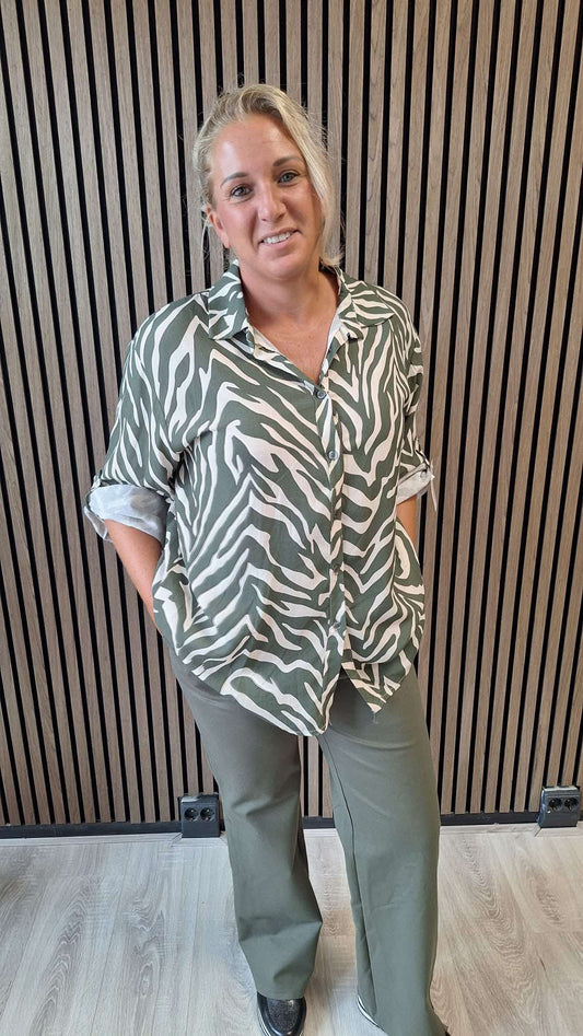 Tilly blouse zebra