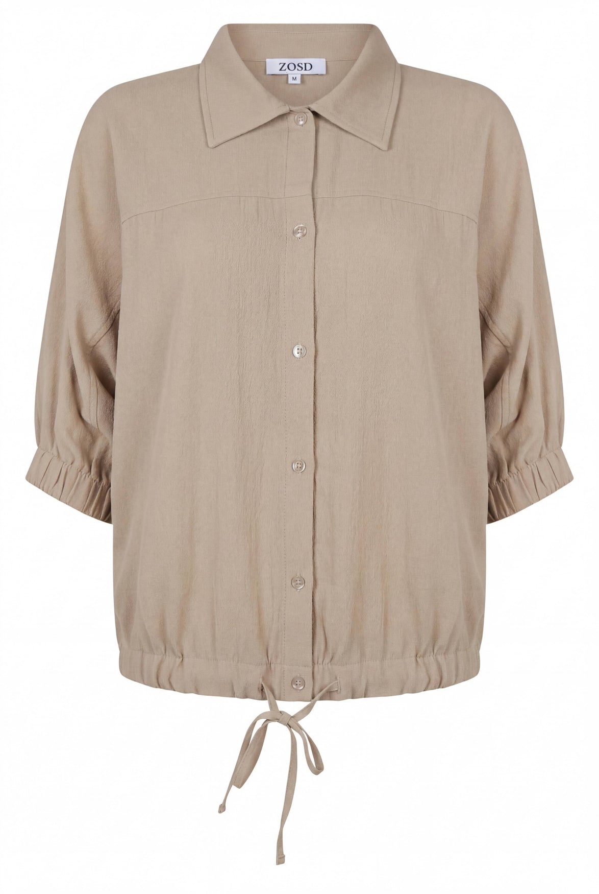 Zoso top Lisa zwart en beige modal