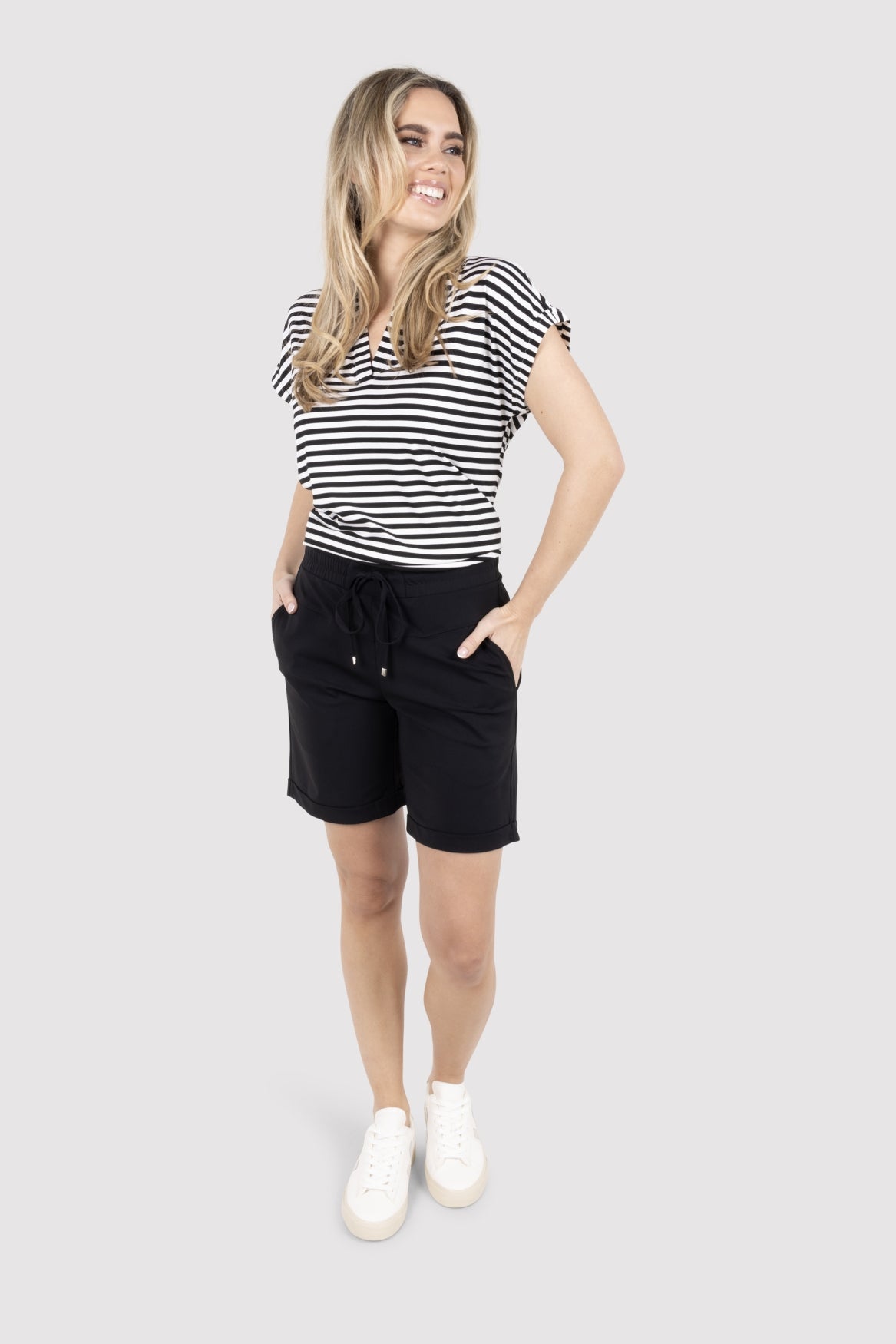 Zoso korte broek Bowie travel Zwart en Zand