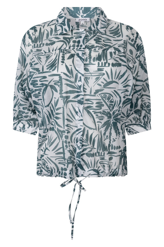 Zoso top Fonda groen