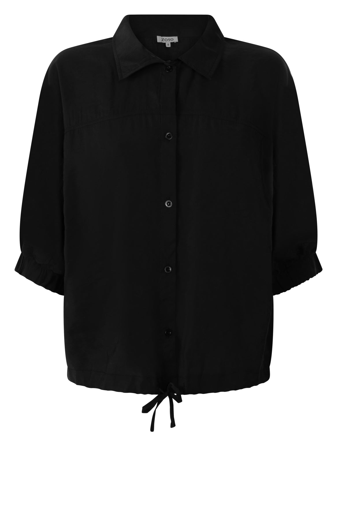 Zoso top Lisa zwart en beige modal