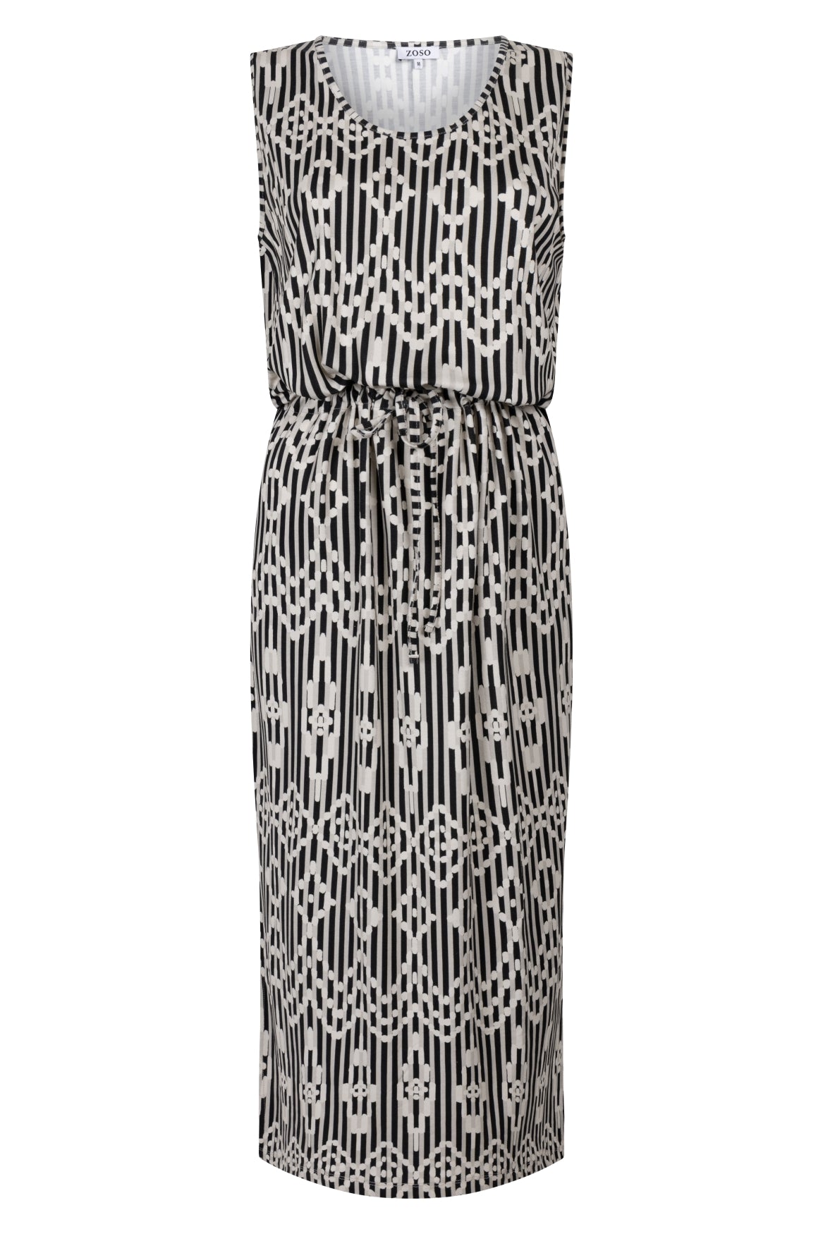 Zoso jurk Marlou print zwart zand