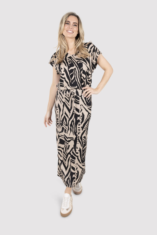 Zoso rok Myra print zwart-zand
