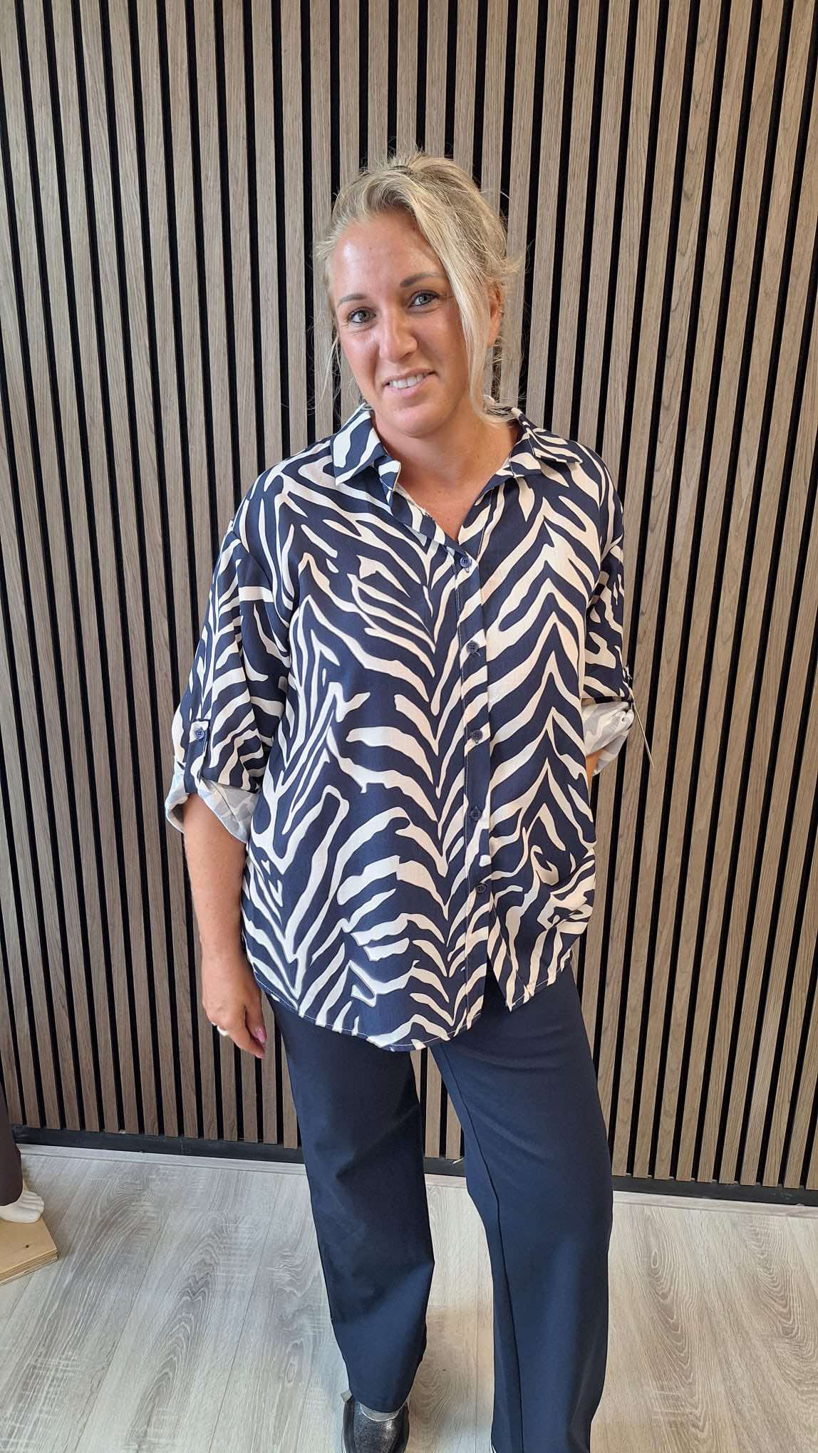 Tilly blouse zebra