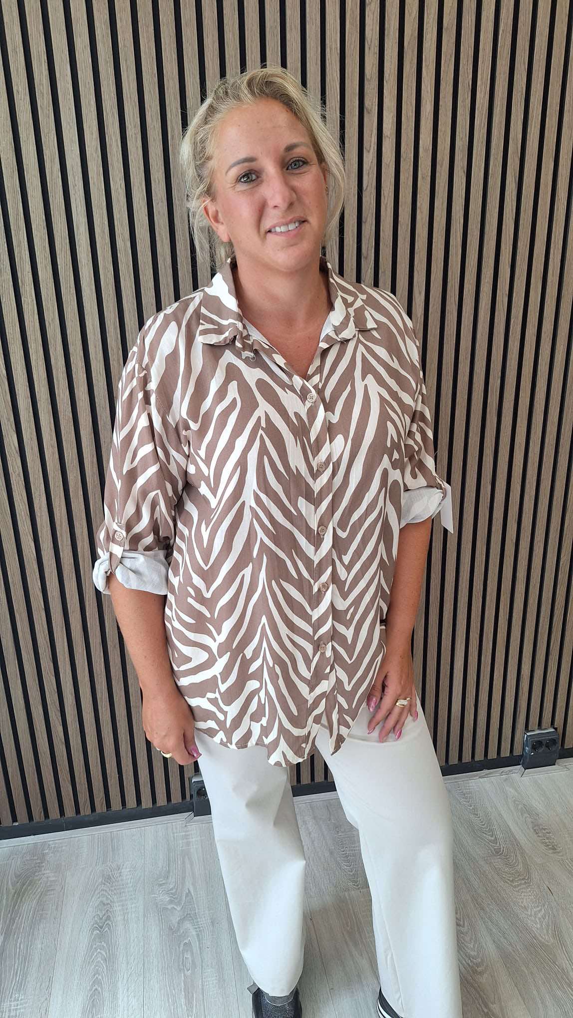 Tilly blouse zebra