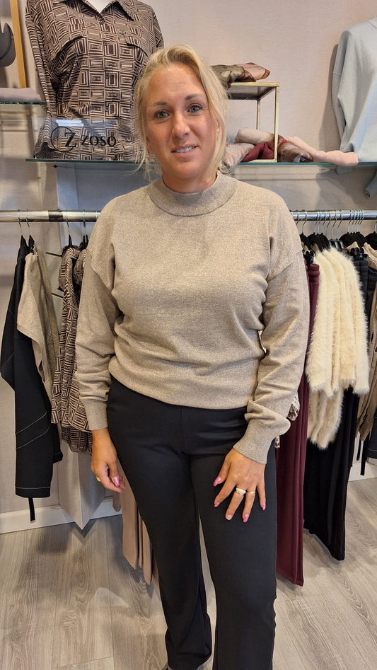ZOSO top Kirsten taupe