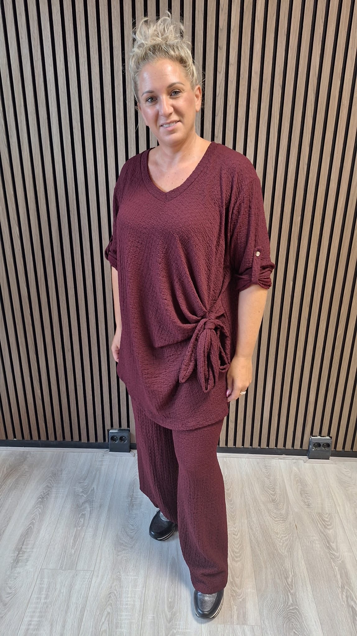 Set Sara knoop voor