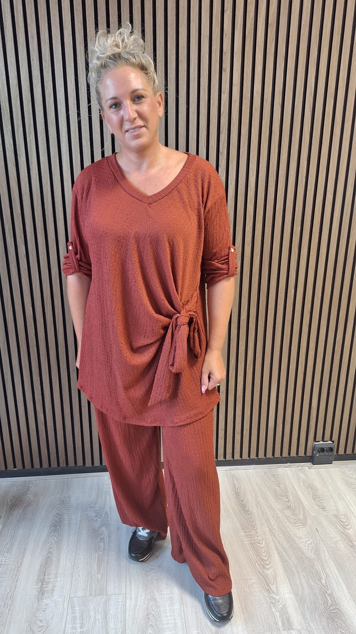 Set Sara knoop voor
