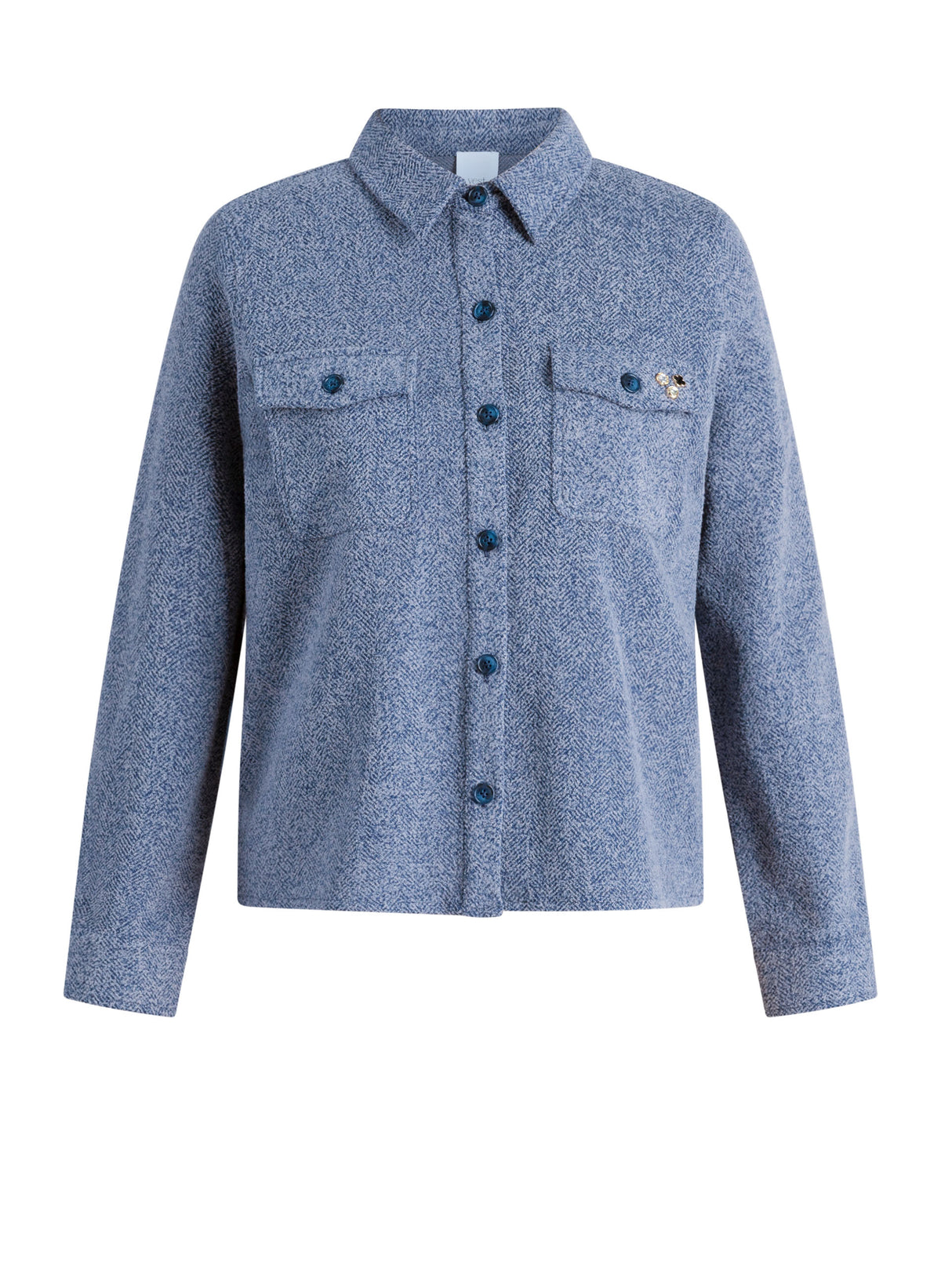 Yest vest Uritha blauw grijs